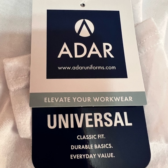 Adar Universal Uniforms Tops Adar Universal Uniforms Top White